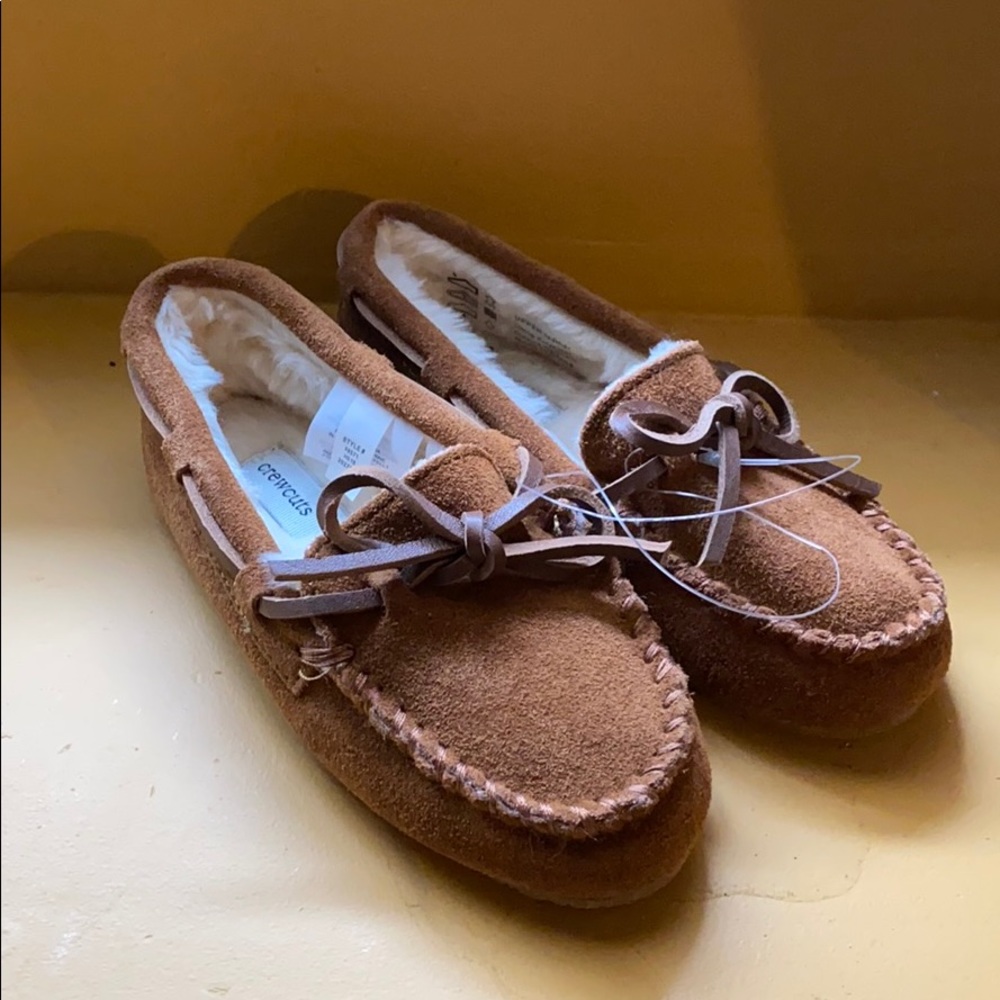 Suede moccasins